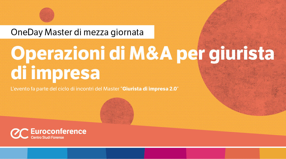 Immagine Operazioni di M&A per giurista di impresa | Euroconference